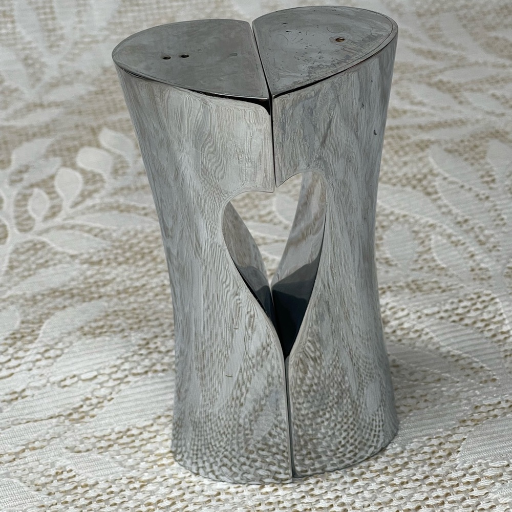 Godinger Silver Art Company Silver Plated AbstractOpen Heart Salt And Pepper Set